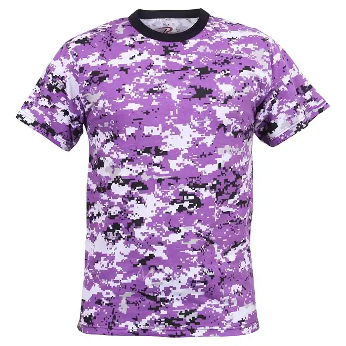 Nízká Cena Triko DIGITAL VIOLET CAMO