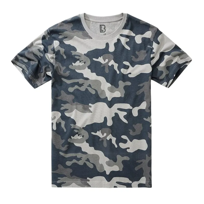 Autentický Tričko Oeko-Tex® krátký rukáv maskované GREY CAMO