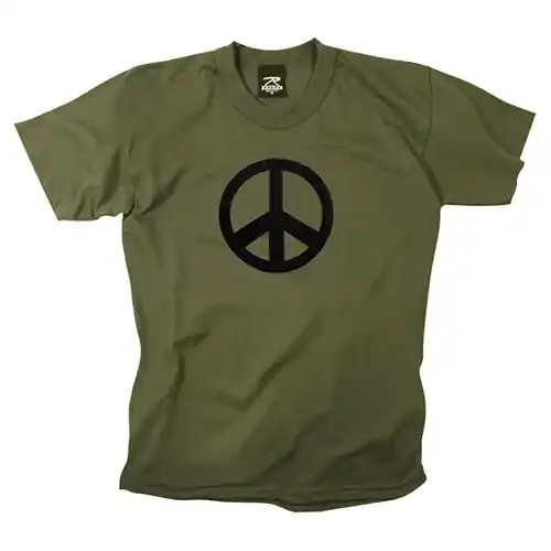 Vysoce Kvalitní Triko PEACE ZELENÉ