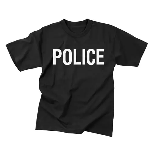Akční Cena Triko POLICE ČERNÉ