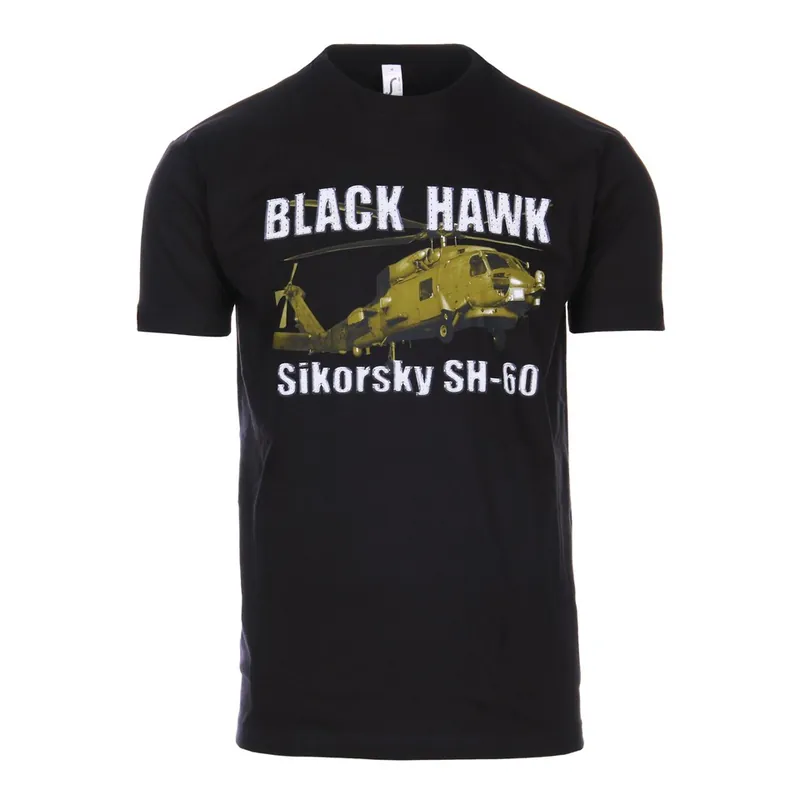 Nejprodávanější Triko BLACK HAWK SIKORSKY SH-60 ČERNÉ