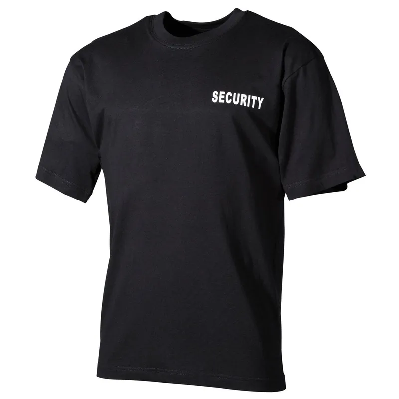 Finální Výprodej Triko SECURITY krátký rukáv ČERNÉ