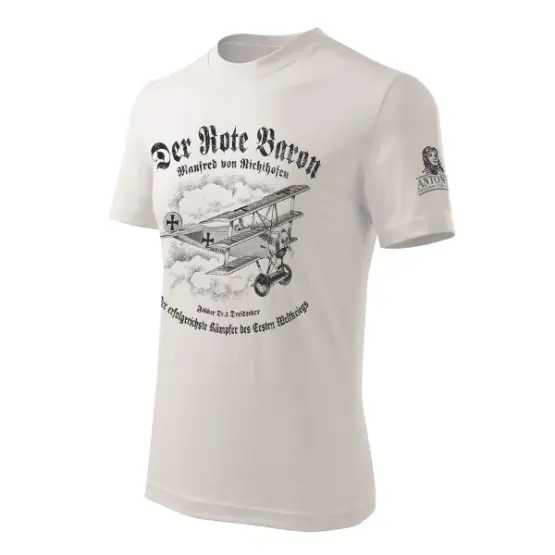Triko trojplošník FOKKER DR.1 DREIDECKER BÍLÉ Must-Have