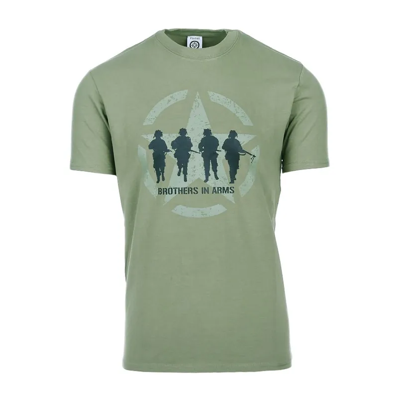 Triko BROTHERS IN ARMS krátký rukáv ZELENÉ Nejprodávanější