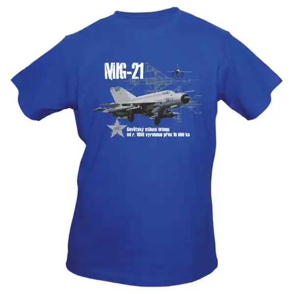 Triko EXC MIG-21 MODRÉ Doprava Zdarma