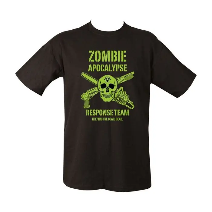 Sleva Triko ZOMBIE APOKALYPSE potisk ČERNÉ