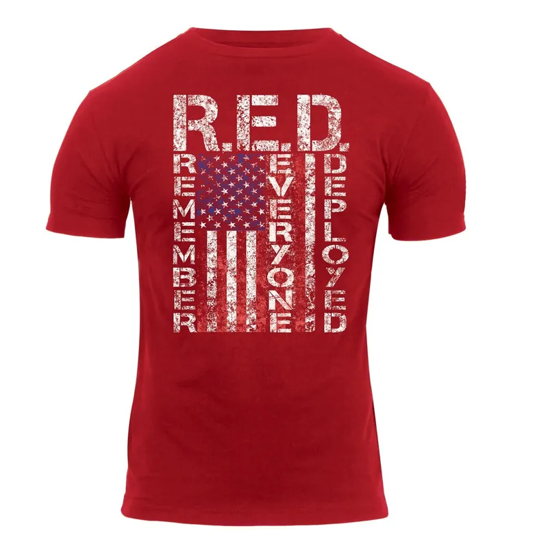 Super Cena Triko ATHLETIC FIT R.E.D. krátký rukáv ČERVENÉ