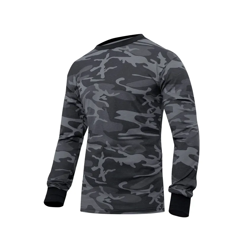 Triko s dlouhým rukávem BLACK CAMO Pouze Dnes