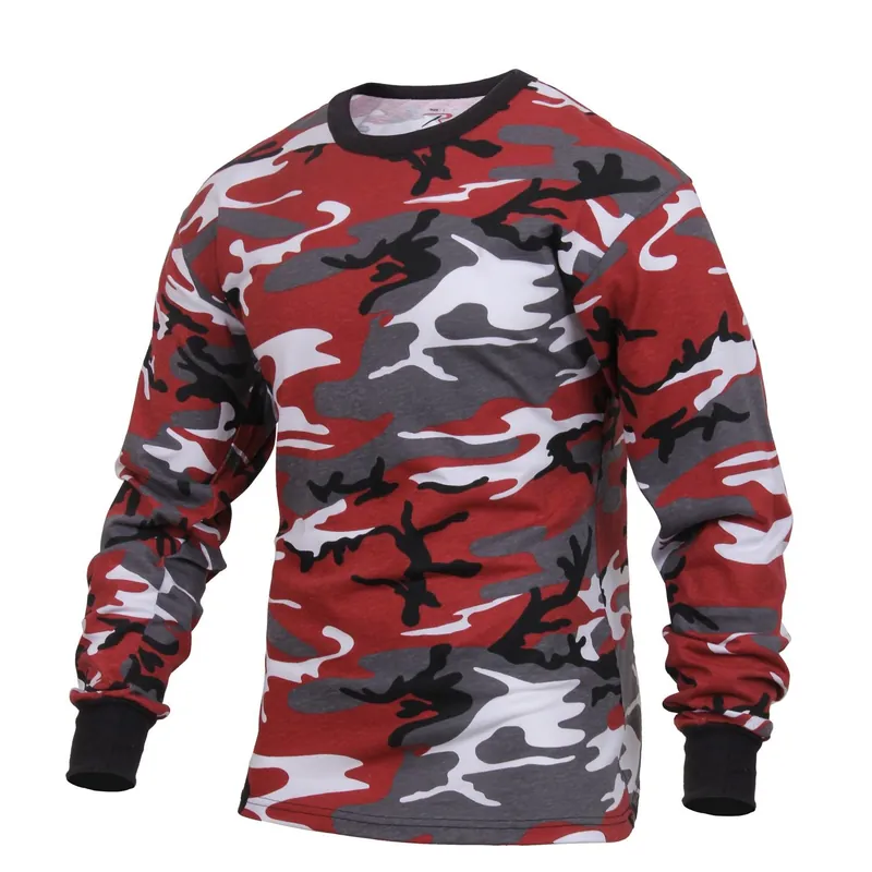 Expresní Doručení Triko s dlouhým rukávem RED CAMO