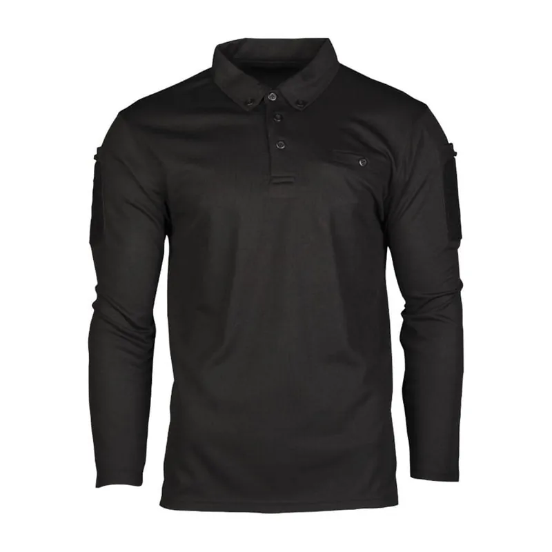 Koupit Online Triko/polokošile TACTICAL QUICK DRY dlouhý rukáv ČERNÁ