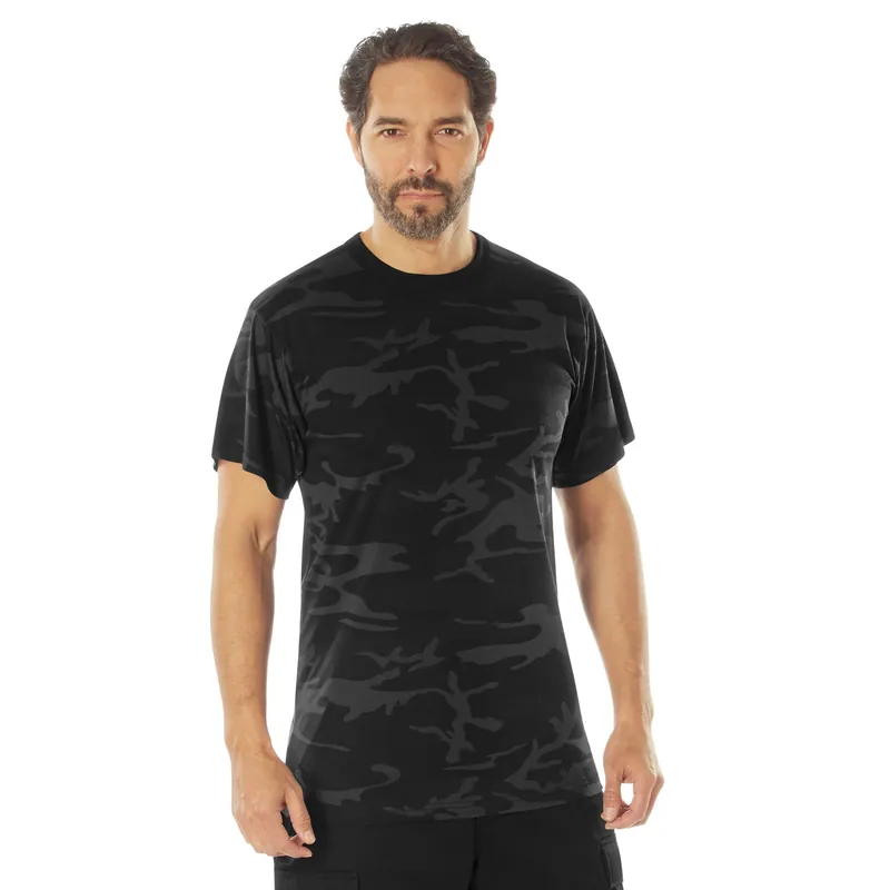 Triko prodloužené funkční Dry Moisture Wicking MIDNIGHT BLACK CAMO Doprava Zdarma