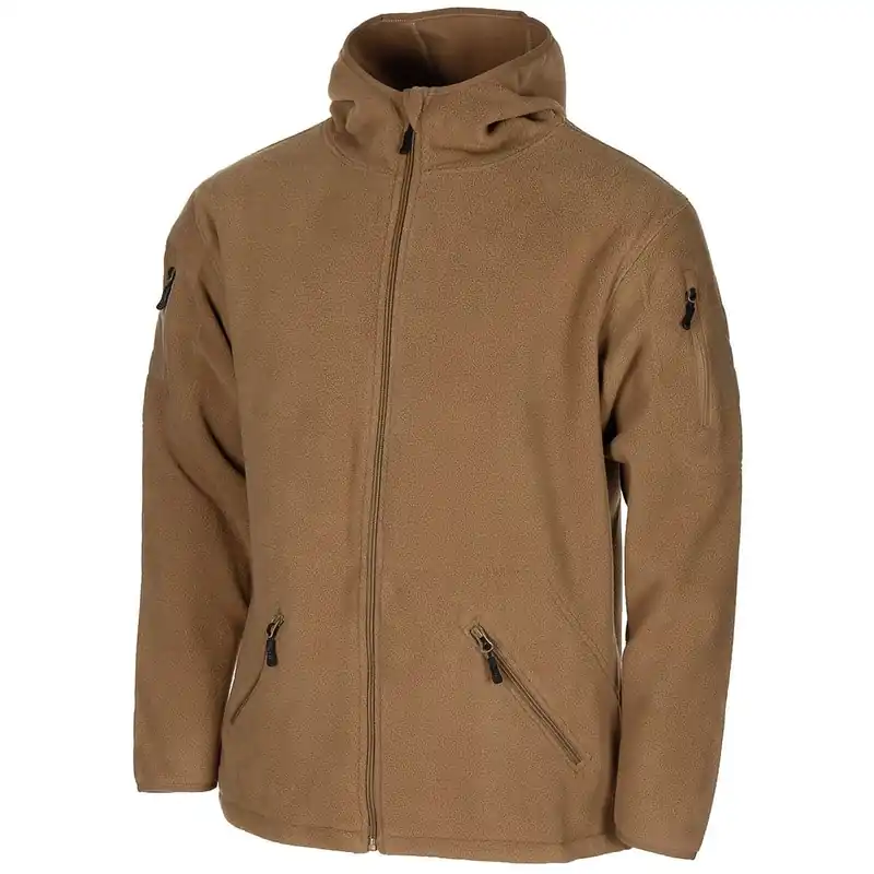 Mikina FLEECE na zip s kapucí TACTICAL COYOTE Tovární Cena