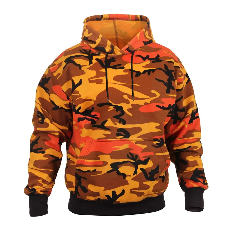 Mikina s kapucí ORANGE CAMO Speciální Cena