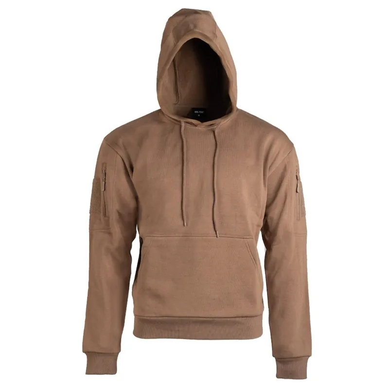 Mikina klokanka TACTICAL s kapucí DARK COYOTE Nová Kolekce