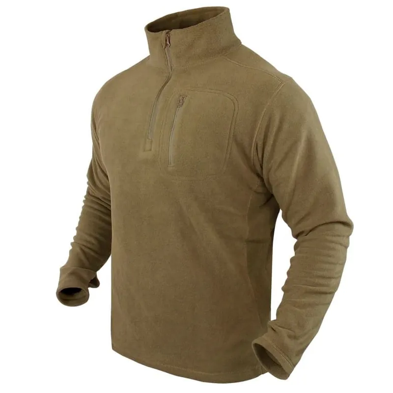 Doprava Zdarma Mikina CONDOR 1/4 ZIP FLEECE COYOTE BROWN