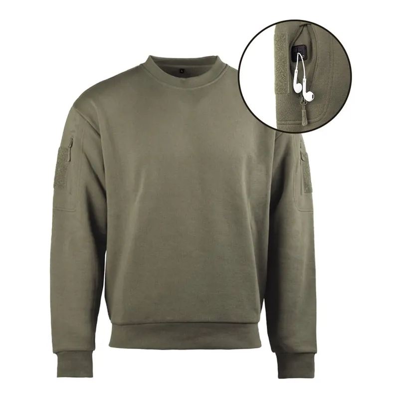 Mikina taktická ROUND NECK RANGER GREEN Levný