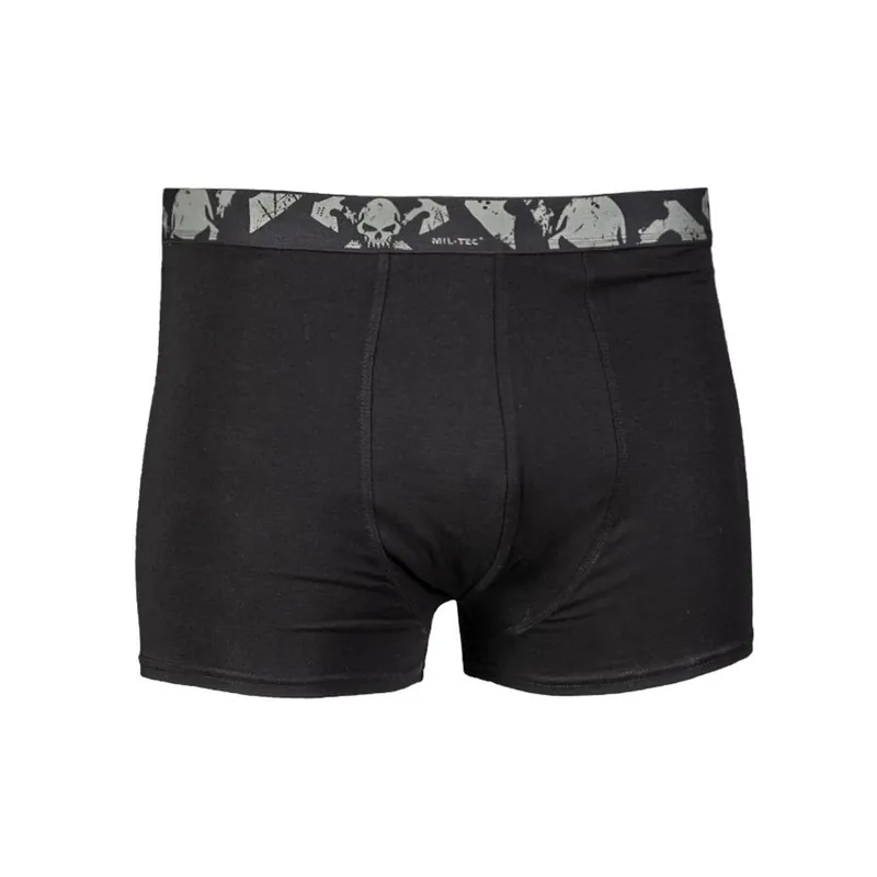 Autentický Trenýrky BOXER pánské SKULL ČERNÉ set 2ks