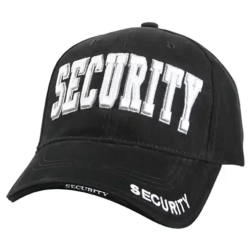 Akce Čepice DELUXE SECURITY \\"bílý nápis\\" baseball ČERNÁ