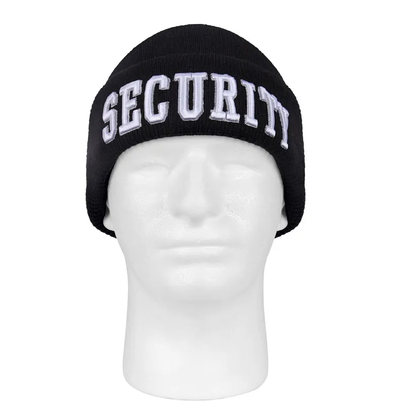 Značkový Čepice pletená DELUXE 3D SECURITY ČERNÁ