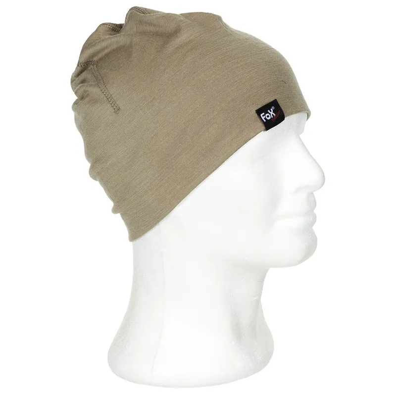 Čepice BEANIE MERINO LITE COYOTE Finální Výprodej