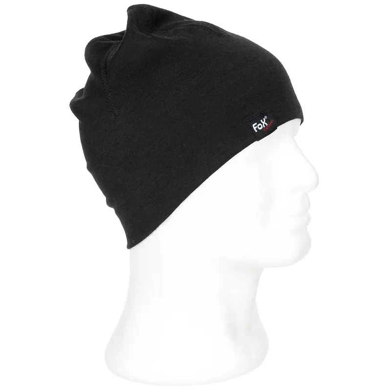 Aktuální Čepice BEANIE MERINO LITE ČERNÁ
