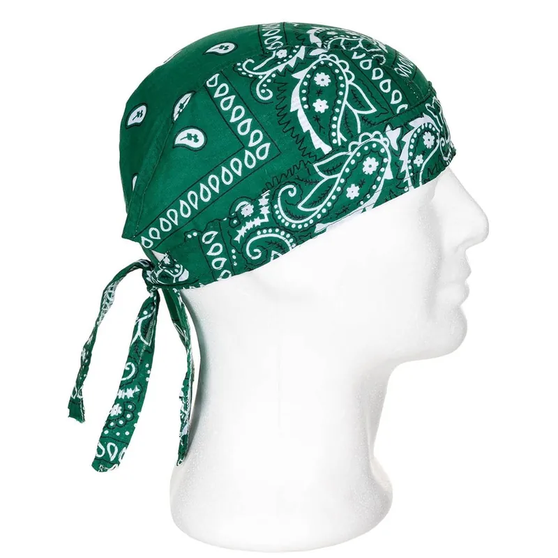 Šátek HEADWRAP Western ZELENÝ Sleva