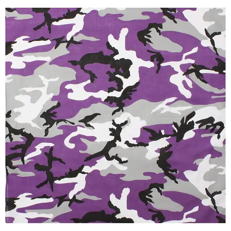 Expresní Doručení Šátek 68 x 68 cm JUMBO fialové maskování VIOLET CAMO