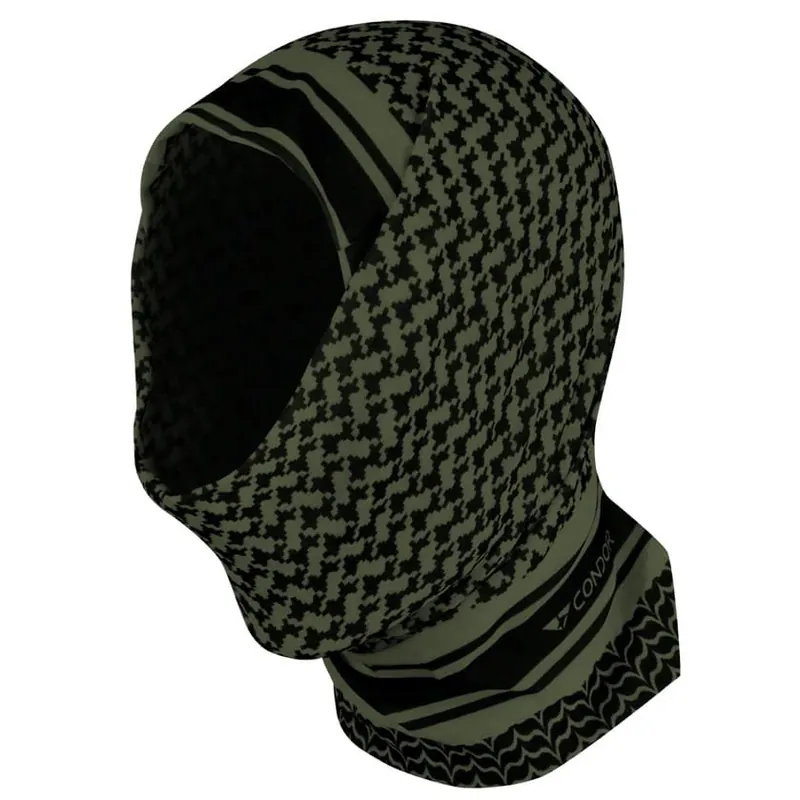 Šátek MULTI-WRAP multifunkční SHEMAGH ČERNO-ZELENÝ Sezónní Sleva