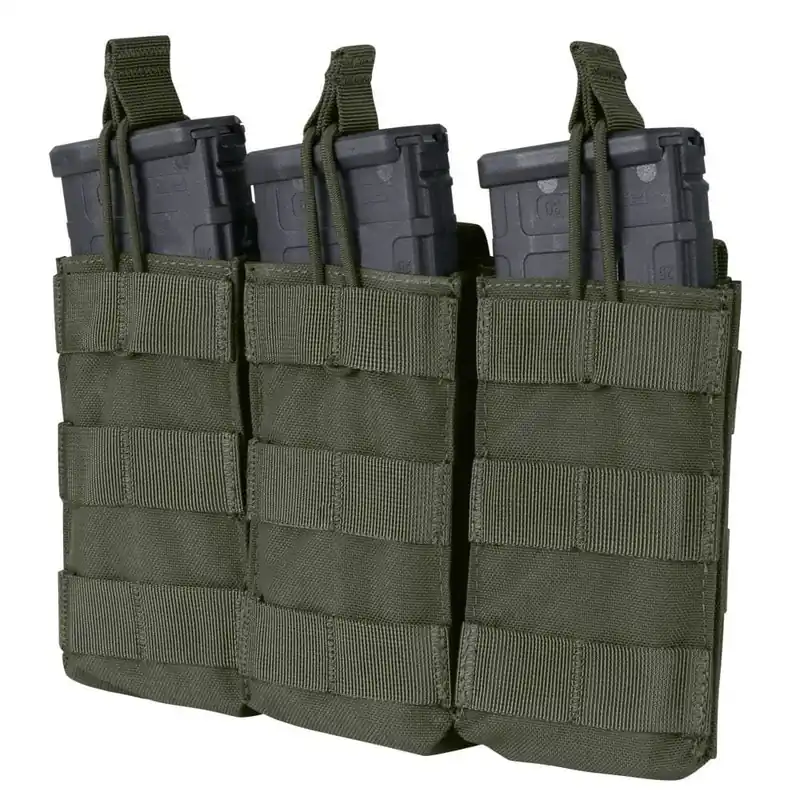 Nízká Cena Sumka MOLLE trojitá na zásob. 3xM4 otevřená RANGER GREEN