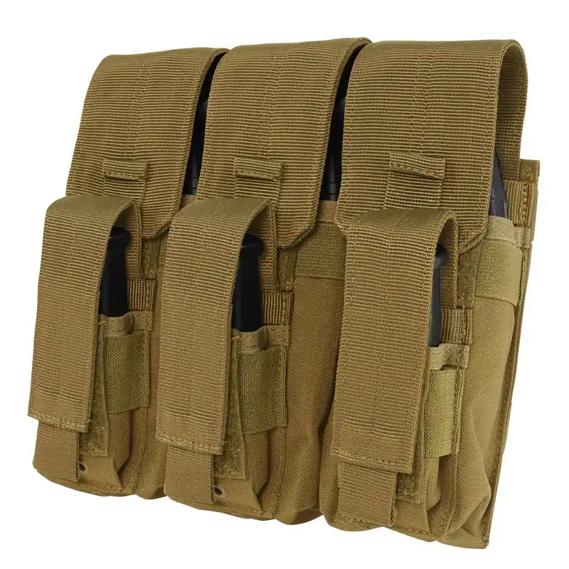 Sumka KANGAROO na 3 zásobníky AK COYOTE BROWN Oblíbený