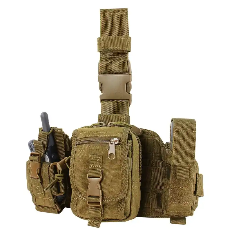 Panel stehenní MOLLE s pouzdry COYOTE BROWN Akční Cena