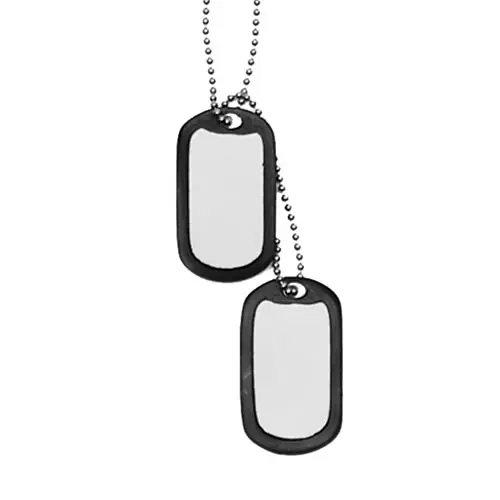 Známky identifikační US \\"DOG TAG\\" s tišítky STŘÍBRNÉ Top Prodej