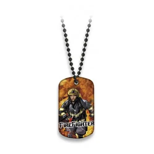 Nejprodávanější Známka identifikační FIRE FIGHTER s řetízkem