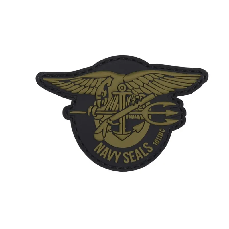 Aktuální Nášivka 3D plastová NAVY SEALS ZELENÁ