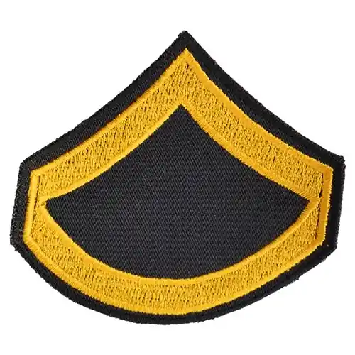 Časově Omezené Nášivka US hodnost PRIVATE FIRST CLASS - ZLATÁ