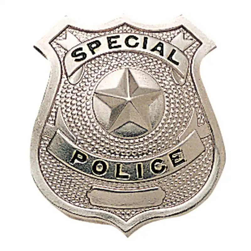 Autentický Odznak SPECIAL POLICE STŘÍBRNÝ