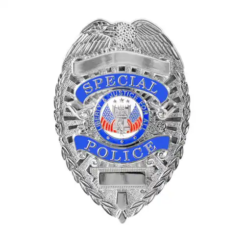 Odznak DELUXE SPECIAL POLICE STŘÍBRNÝ Originální