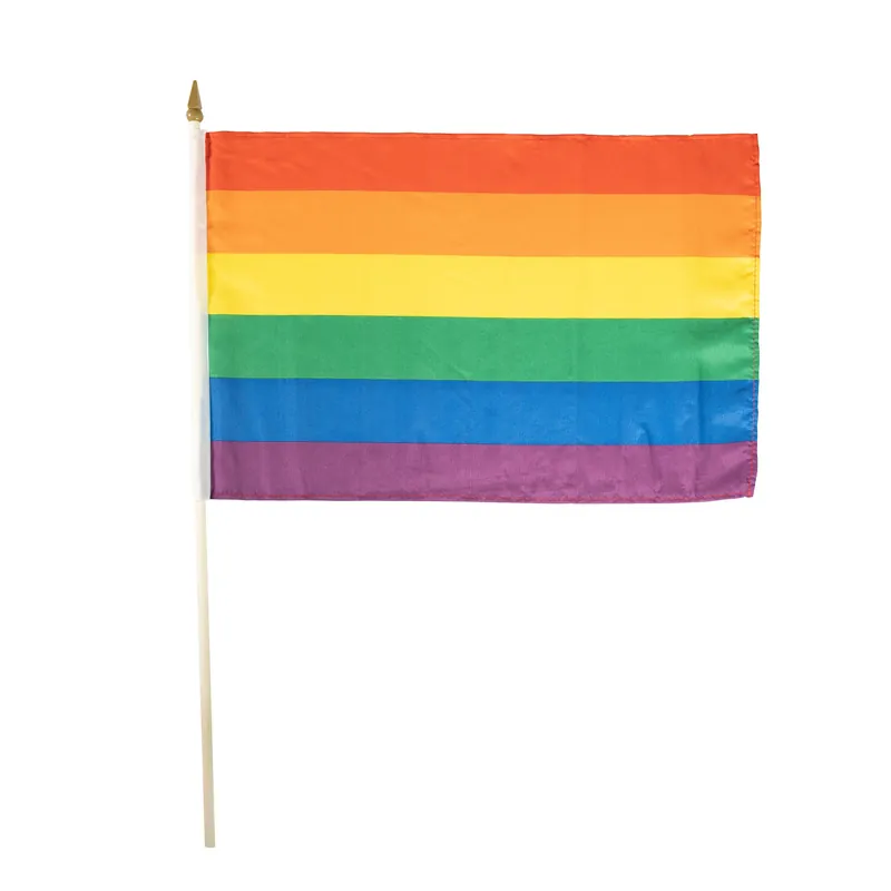 Vlajka na tyčce DUHOVÁ LGBT 30 x 45 cm Cenově Výhodný