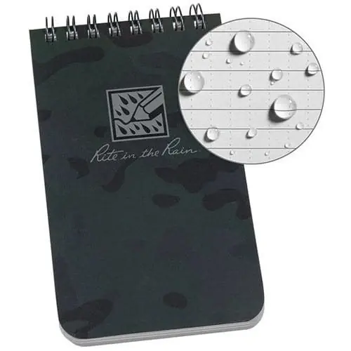 Blok voděodolný TOP-SPIRAL 3x5\\" notebook malý Night Hawk Camo Ihned K Objednání