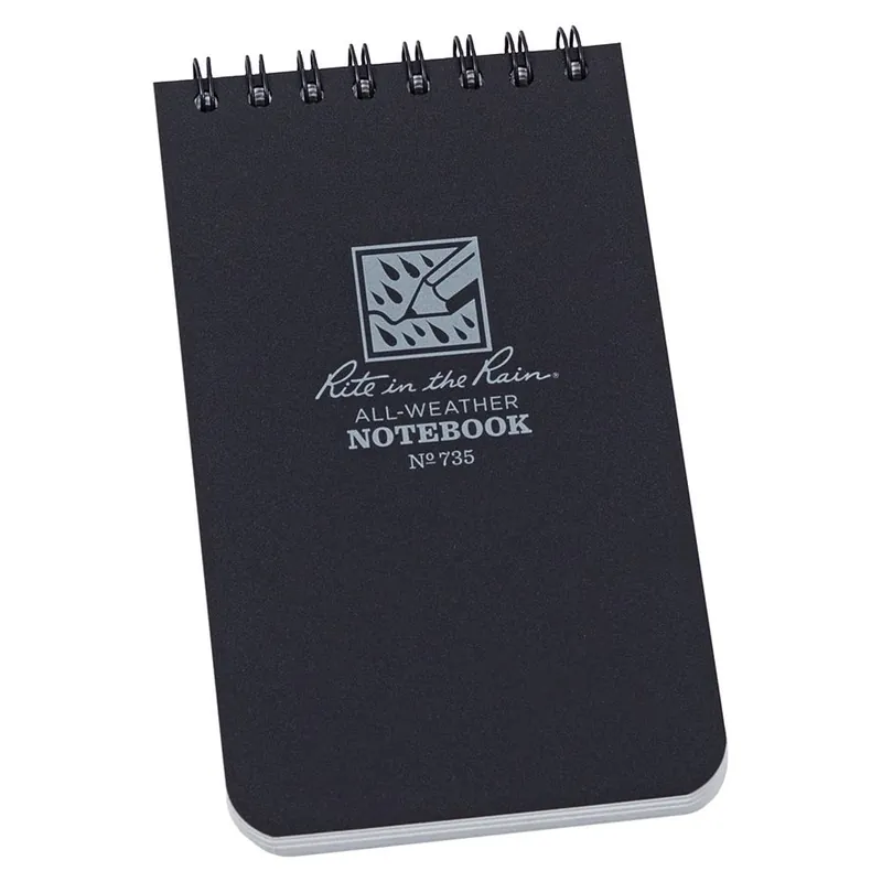Blok voděodolný TOP-SPIRAL 3x5\\" notebook malý ČERNÝ Odeslání Ihned