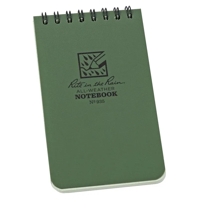 Blok voděodolný TOP-SPIRAL 3x5\\" notebook malý ZELENÝ Autentický