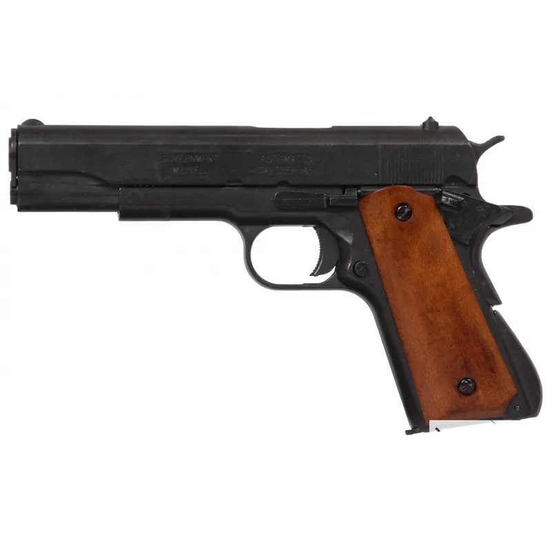Sleva Pistole .45 ACP pistol M1911 USA WWI / WWII dřevěná střenka - dekorační replika