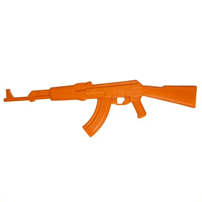 Značkový Maketa samopal cvičný AK-47 gumový ORANŽOVÝ