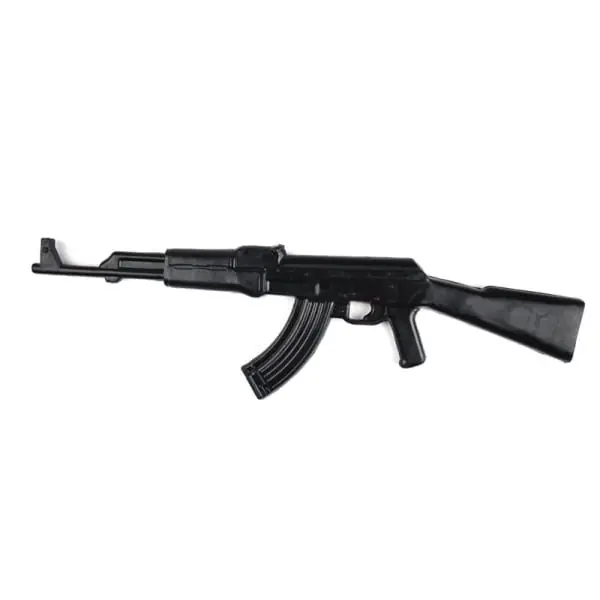 Levný Maketa samopal cvičný AK-47 gumový ČERNÝ