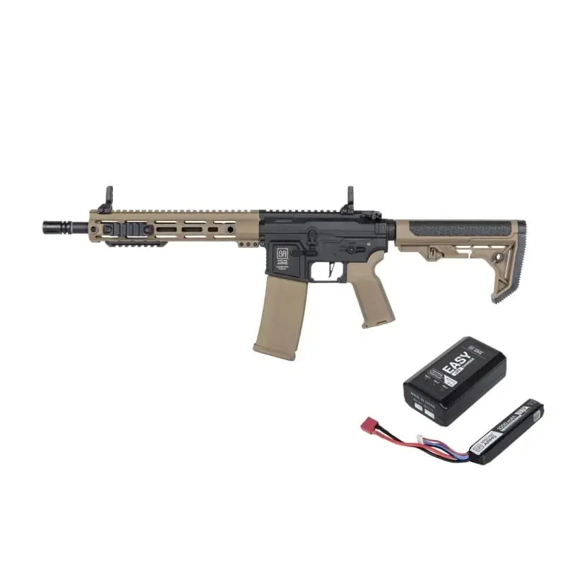 Puška airsoft AEG M4 CARBINE RL M-LOK Gen2 (SA-F05) ČERNÁ/PÍSKOVÁ Akční Cena