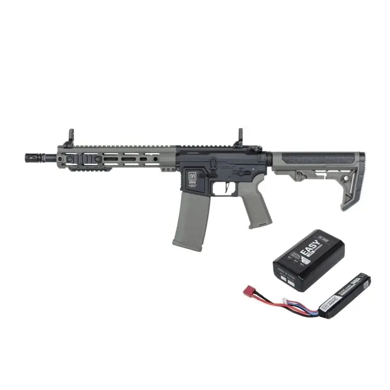 Puška airsoft AEG M4 CARBINE RL M-LOK Gen2 (SA-F05) ČERNÁ/ZELENÁ Ověřený